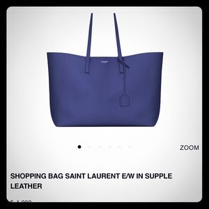 YSL gorgeous navy tote / hand bag ..gently used